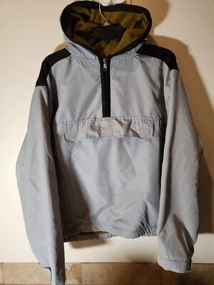 Free People | Chaqueta Pullover Polar Anorak Gris Para Mujer Talla Mediana | ¡LINDA! 💖 Foto 1 de 4