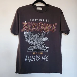 Zara Boys Collection Graphic Short Sleeve T-shirt Sz 11/12 Charcoal Gray Studded - Picture 1 of 18