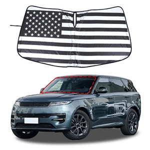 Parasol de parabrisas delantero con bandera de EE. UU. para Range Rover Sport 2023+ Kit de visera de bloqueo UV - Imagen 1 de 7