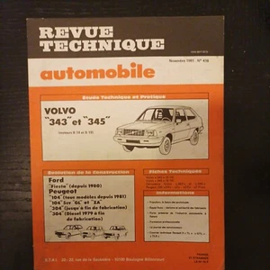 Revue technique Volvo 343 345 dl gl l dls gls moteur B14 B19 RTA - Picture 1 of 10