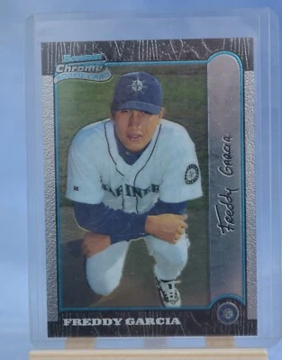 1999 Bowman Chrome Freddy Garcia #404 Rookie Seattle Mariners - Image 1 of 2