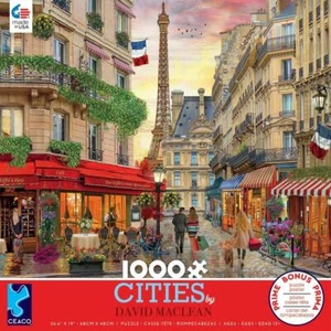 Ceaco puzzle; Paris; Cities series; art by David Maclean; 1000 pieces 3166-1 - Picture 1 of 2