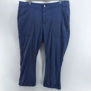 columbia outdoor hiking sport ankle conch blue pants nylon blend size 12 women's - Picture 1 of 12