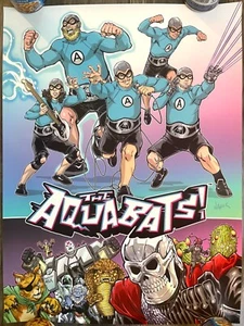 THE AQUABATS! COMIC BOOK (2018) KICKSTARTER POSTER 24"x18" TODD NAUCK Comrades - Picture 1 of 1