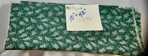 Green Leaves Quilting Marcus Bros. 1987 Quilt Craft Cotton Fabric 42" x 10" - Picture 1 of 2
