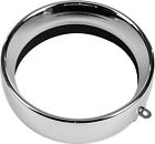 96-'19 For Harley Xl1200c Frenched Headlight Trim Ring Chrome 5-3/4 Tab Style