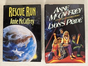 Anne McCaffrey HC Book Lot 2 ~ Rescue Run / Lyon's Pride ~ LN Cond. ~ 1990's - Picture 1 of 19