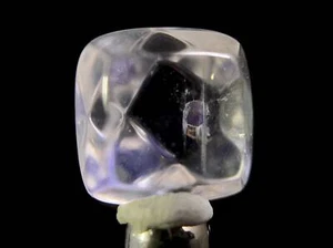 FLUORITA en CUARZO TRANSPARENTE, cabujón de cristal - raro, gemas, fabricación de joyas, 47507 - Imagen 1 de 4