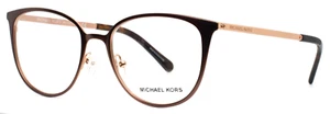 MICHAEL KORS MK3017 Lil 1188 Satin Brown Rose Gold Womens Eyeglasses 51-18-140 - Picture 1 of 15