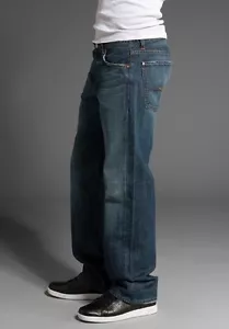 7 For All Mankind Mens Jeans Relaxed Straight Leg Cotton New York Dark 30 $169 - Picture 1 of 12