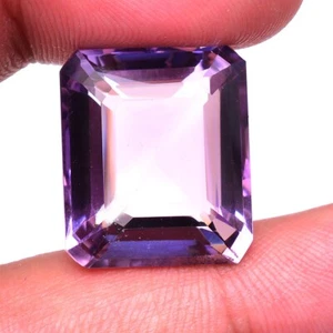24.00 Cts VVS Natural Amethyst Top Quality Cushion Cut Certified Loose Gemstone - Picture 1 of 6