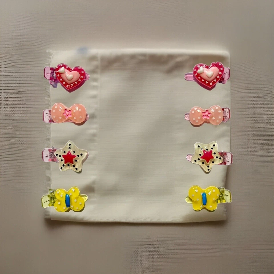 8pc Colorful Cute Hair Clips - Fun and Vibrant Hair Accessories - Image 1 of 2