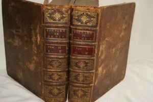 DE FERRIERE DICTIONNAIRE DE DROIT COUTUMES ORDONNANCES 1740 2/2 RELIURE - Picture 1 of 4