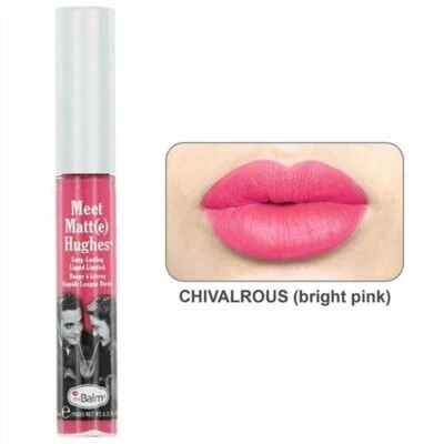 THE BALM COSMETICS MEET MATT(E) HUGHES LIQUID LIPSTICK CHIVALROUS (BRIGHT PINK) - Image 1 of 4