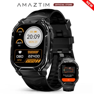 2024 AMAZTIM TANK M3E GPS Smartwatch Herren Wasserdicht 480mAh Große Batterie - Bild 1 von 16