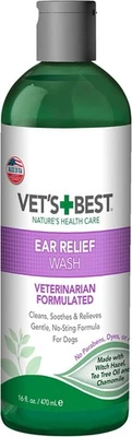 Vet's Best Dog Ear Relief Wash - Recarga sin alcohol de 16 oz, azules y morados  Foto 1 de 4