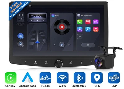 Eonon UX6SK Plus 10.1" Coche Estéreo 6+64G Android 13 2Din Radio GPS DSP CarPlay 4G Foto 1 de 4