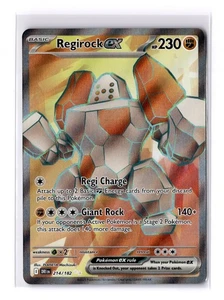 Regirock ex (Full Art) - 214/182 SV Destined Rivals Ultra Rare - NM - POKEMON - Picture 1 of 2
