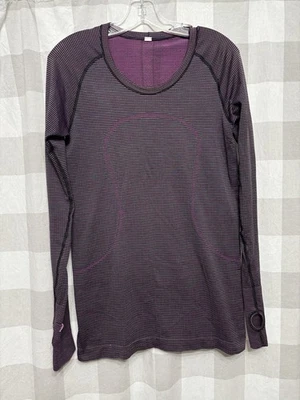 Top Lululemon Swiftly Tech manga larga cuello redondo rosa paraíso para mujer talla 10 Foto 1 de 4