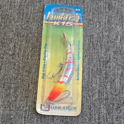 Rare! Luhr Jensen Kwikfish K15 Flame Thrower Rapala Salmon Fishing - Image 1 of 4