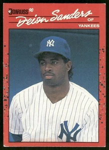 1990 Donruss #427b Deion Sanders New York Yankees Baseballkarte - Bild 1 von 2