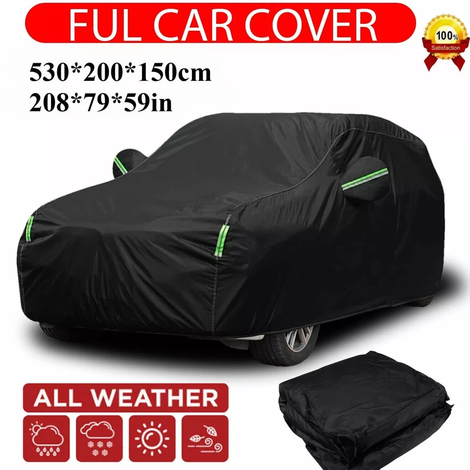 Heavy Duty Waterproof Full Car Cover All Weather Protection Outdoor Dustproof Foto 1 de 4