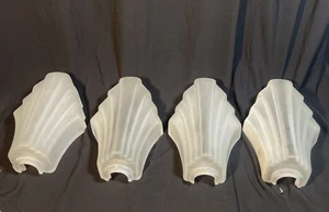 1930's Frosted Matte SLIP SHADE for Wall Scones Art Deco - Set Of 4 - Picture 1 of 19