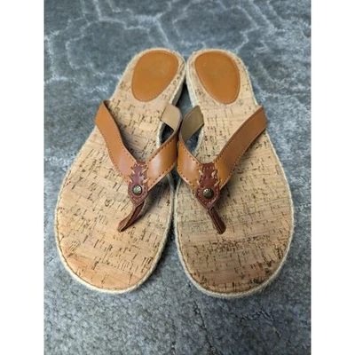 Bass Sunjuns Sunshine Espadrille Sandals WOMENS SIZE 8M cork comfy casual travel - Image 1 of 4