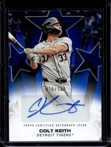 2025 Topps Colt Keith Baseball Stars Auto Blue #26/150 Tigers - Picture 1 of 2
