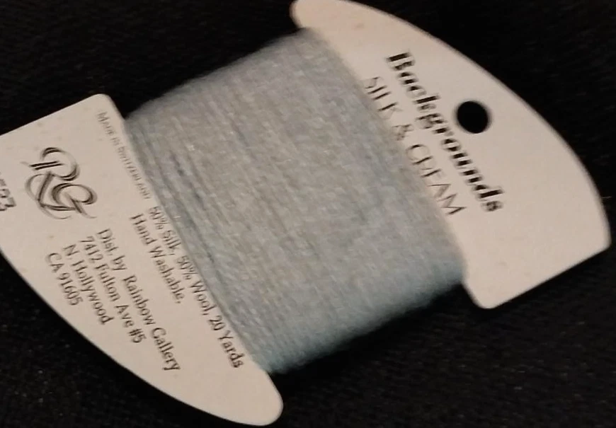 Silk & Cream Wool/Silk blend from Rainbow Gallery  upick colors needlepoint - Image 1 of 1