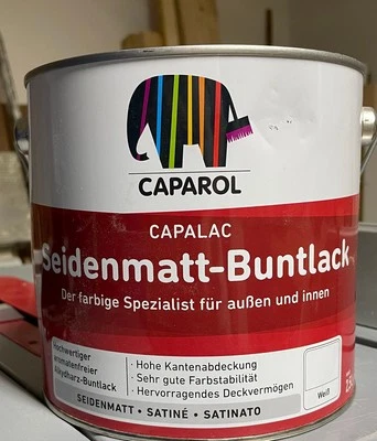 Farbe Caparol Capalec Seidenmatt Buntlack, weiß, 2,5L - Bild 1 von 2