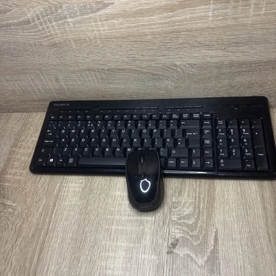 Gigabyte GK-KM7580 Full Size Multimedia Keyboard + Mouse Wireless Black - Image 1 of 4