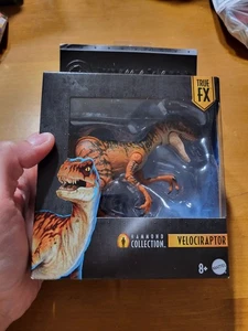 Jurassic World Colección Hammond VELOCIRAPTOR True FX Park Dinosaurio Mattel LEER - Imagen 1 de 9