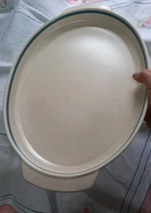 Plato ovalado LENOX Blue Breeze DE COLECCIÓN TEMPER-WARE, borde profundo 9"x 13" FREEZR/HORNO - Imagen 1 de 10