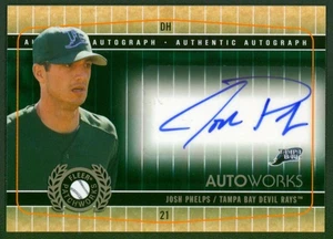 2005 Fleer Patchworks Autoworks JOSH PHELPS ROCCO BALDELLI Dual Auto Rare SP /25 - Picture 1 of 2
