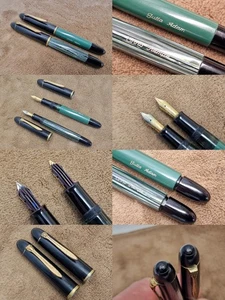 2x Füller: Pelikan 140 Pelikan 120 Füllfederhalter mit Pelikan Feder F ungeprüft - Bild 1 von 24