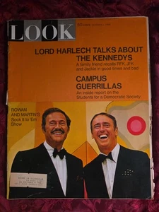 LOOK October 1 1968 ROWAN MARTIN JUDY CARNE VALENTINO - Picture 1 of 9