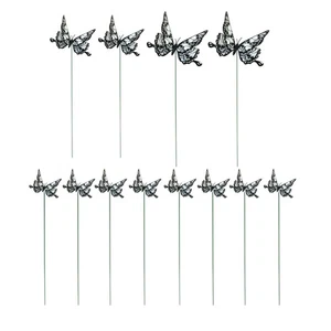 12Pcs Halloween Black Stake Ornament Set Lawn Decoration - Picture 1 of 8