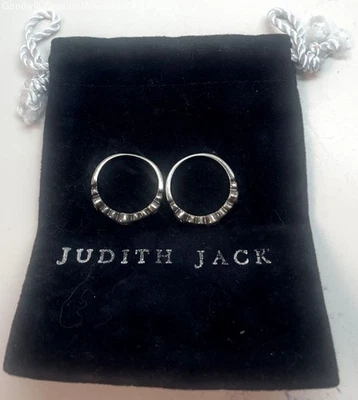 Anillos apilables y bolsa antipolvo Judith Jack 925 marcasita y circonita cúbica 5,0 g Foto 1 de 4
