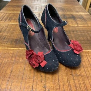 Ruby Shoo Talla 3 Azul Floral - Imagen 1 de 8