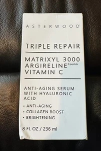 Asterwood Triple Repair Matrixyl 3000 Argireline/Ácido Hialurónico 8fl 236 ml 9/26 - Imagen 1 de 6