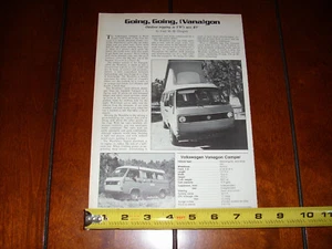 VW VOLKSWAGEN VANAGON 1980 CÁMPER - ARTÍCULO ORIGINAL - Imagen 1 de 2