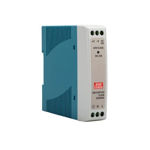 Mean Well MDR-10 Binario DIN SNT 10W 24V/0,42A - Foto 1 di 3