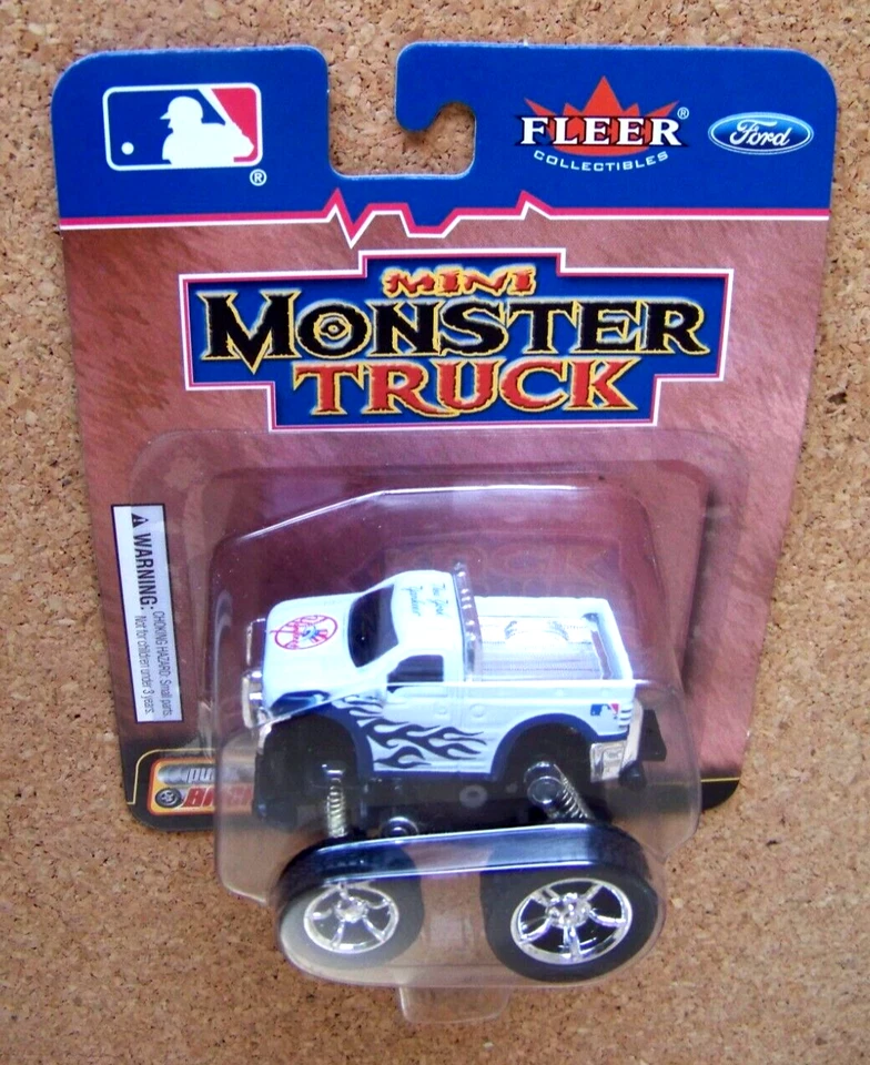 NY New York Yankees Mini Monster Truck series 1 Ford F-350 Pull Back Fleer MLB