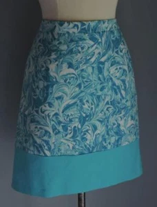 NWT MICHAEL KORS Turquoise Patterned Skirt 14 ( Xlarge) $79.50 - Picture 1 of 7