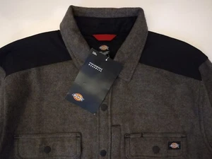 Chaqueta Dickies Para Hombre L Gris Denim Rendimiento Ropa de Trabajo Abotonada Parcheada Codo - Imagen 1 de 10
