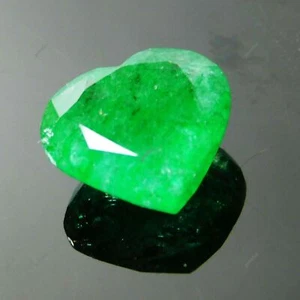 Green Colombian Emerald Heart Cut 9.36 Ct Natural CERTIFIED Loose Gemstone - Picture 1 of 13