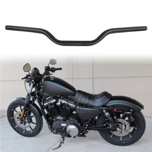 Manillar de arrastre negro para Harley Sportster Iron XL 883 1200 1" 25 mm - Imagen 1 de 20
