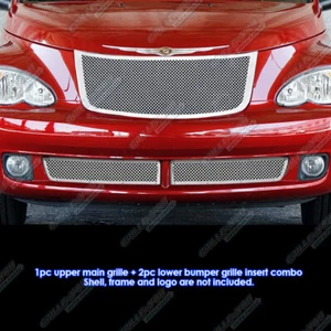 Combo de rejilla de malla de acero inoxidable para Chrysler PT Cruiser 2006-2010 - Imagen 1 de 3