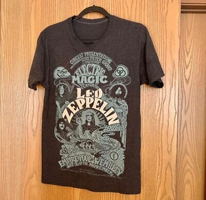 CAMISETA ELÉCTRICA MAGIC LED ZEPPELÍN GRIS Y AZUL ADULTO TALLA S UNISEX - Imagen 1 de 4